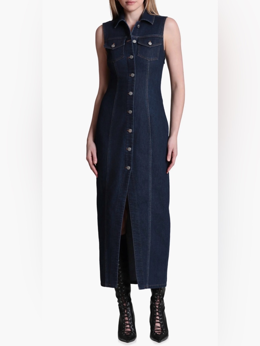 Denim Dress - Picture 2 of 7